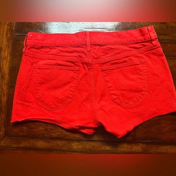 Madewell Red Shorts Size 26 - Picture 2 of 7